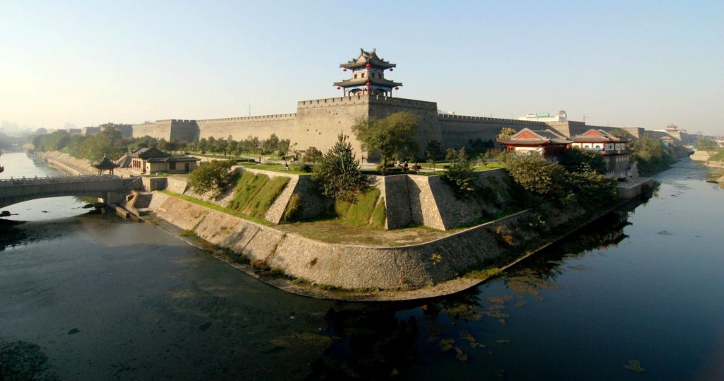 The southwest corner of the Xian City Wall